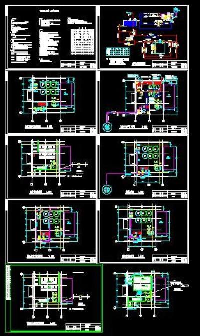 冰蓄冷空调机房图全套