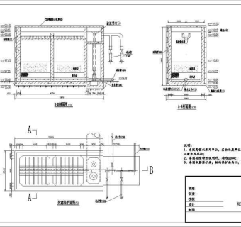 过滤池+清水池+管线施工全套给排水图3D模型