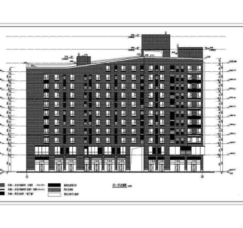 某地11层大型商业公寓综合体建筑设计方案图纸