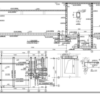 某水池与泵房混合结构设计施工图纸