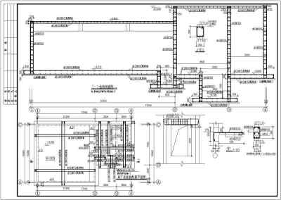 某水池与泵房混合结构设计施工图纸