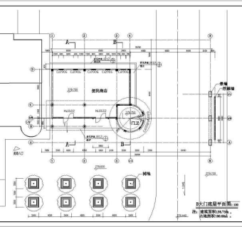 小区大门方案设计全套CAD图