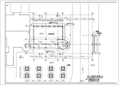 小区大门方案设计全套CAD图