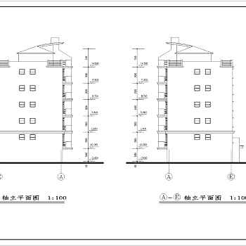 某框架结构现代住宅楼建筑设计施工图