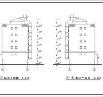 某框架结构现代住宅楼建筑设计施工图