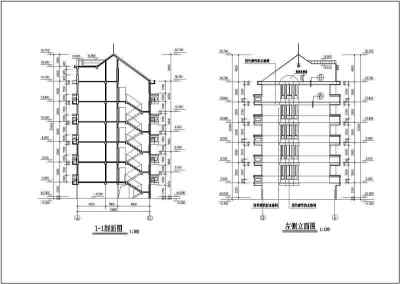 临街商住楼建筑施工全套图