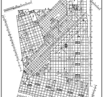 某住宅楼地下室顶板梁板结构配筋图