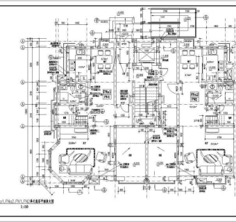 复式住宅建筑方案设计全套CAD图纸