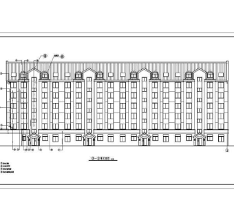 多层商住楼建筑施工设计CAD图纸