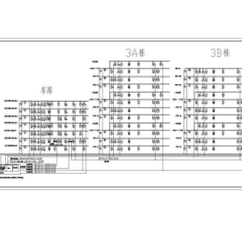 某一层大型地下车库电气设计施工图