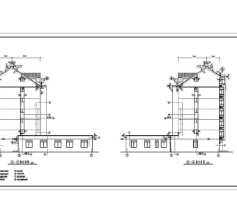 多层商住楼建筑设计CAD施工图