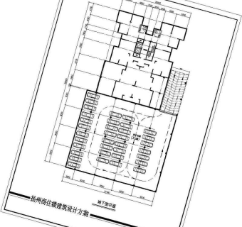 某商住楼建筑设计cad方案图带效果图