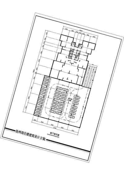 某商住楼建筑设计cad方案图带效果图