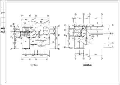 两套经典风格别墅建筑施工图