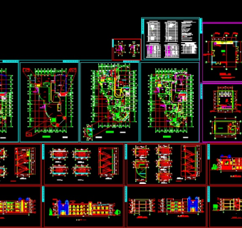 2017年终整理的精选50套幼儿园建筑设计施工图大全