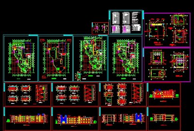 2017年终整理的精选50套幼儿园建筑设计施工图大全