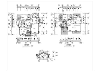 某独立联排别墅建筑施工图