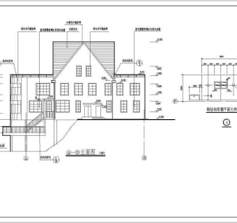 某豪华别墅全套建筑施工图