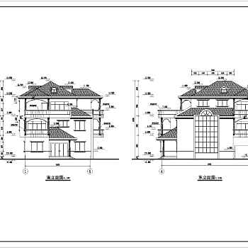 某地3层砖混结构别墅建筑结构施工图