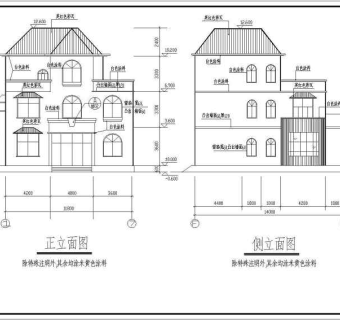 某地3层砖混结构别墅全套建筑结构施工图