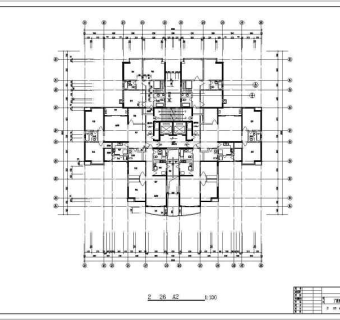广厦经典高层住宅设计全套CAD图