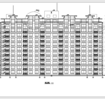 小区高层住宅楼全套设计CAD图