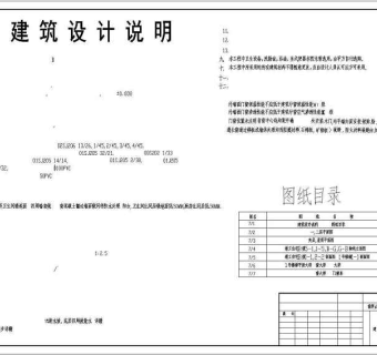 翡翠山庄别墅全套建施图纸