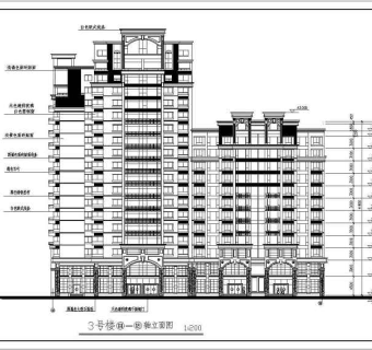 高层住宅建施方案设计全套CAD图纸