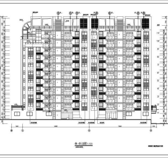 某高层住宅楼设计cad建施图