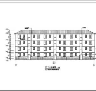 部队多层宿舍楼建筑设计图