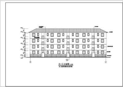 部队多层宿舍楼建筑设计图