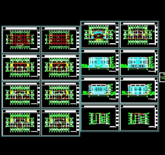 小型办公楼建筑图3D模型