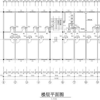 某单位宿舍楼所建筑设计图