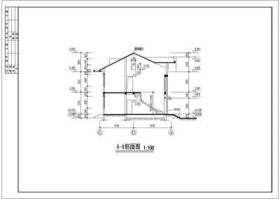 同升山庄C区B标准型别墅全套建施图