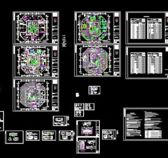 1F大堂.20-23F办公楼室内装修3D模型