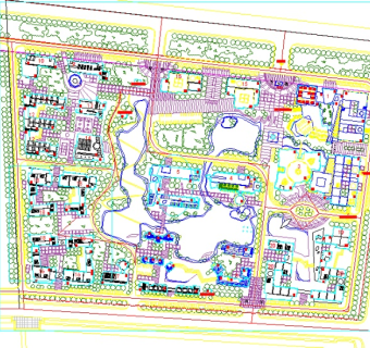 居住小区规划图3D模型