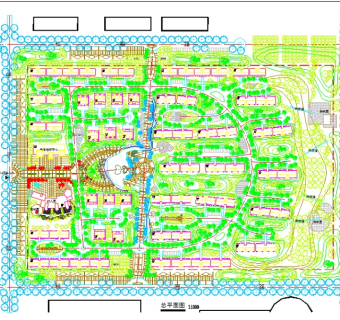 某高校教师住宅小区规划图3D模型