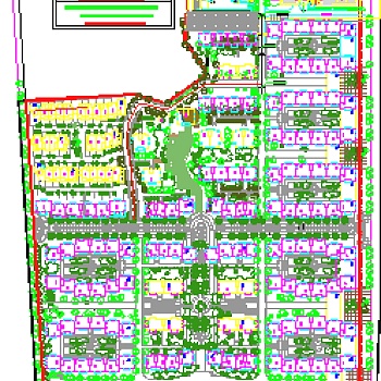 某住宅小区规划总平面图