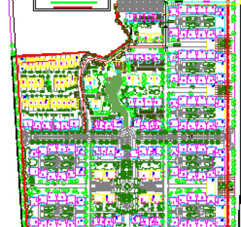 某住宅小区规划总平面图