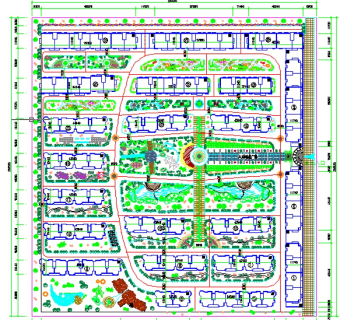 住宅小区规划图3D模型