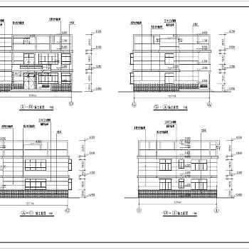 某地两层砖混结构农村别墅建筑设计施工图纸