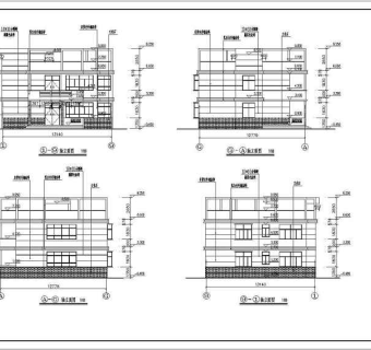 某地两层砖混结构农村别墅建筑设计施工图纸