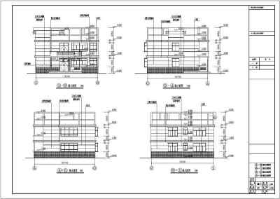 某地两层砖混结构农村别墅建筑设计施工图纸