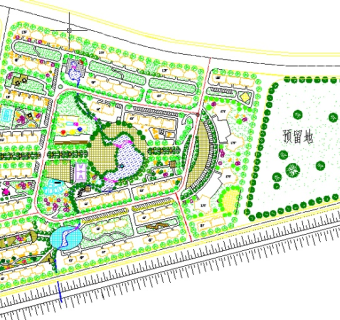 居住小区规划设计图纸3D模型