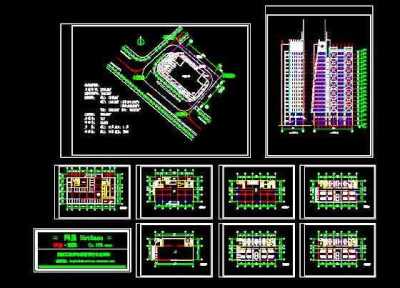 经典办公楼设计图纸3D模型