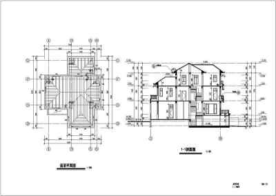 某独栋私家别墅全套建筑结构施工图