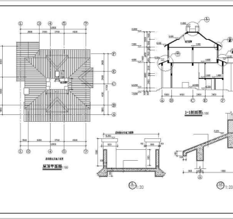 春天花园别墅全套建筑结构施工图