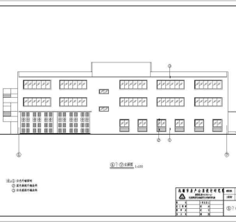 某地区三层框架结构办公楼建筑结构施工图3D模型