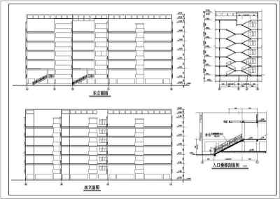 某学院宿舍楼建筑设计图纸