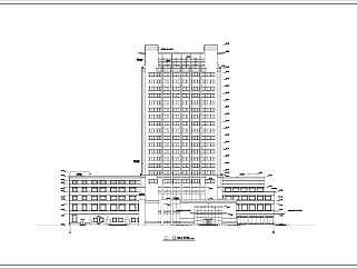 某地17层剪力墙结构办公楼建筑设计方案图纸3D模型